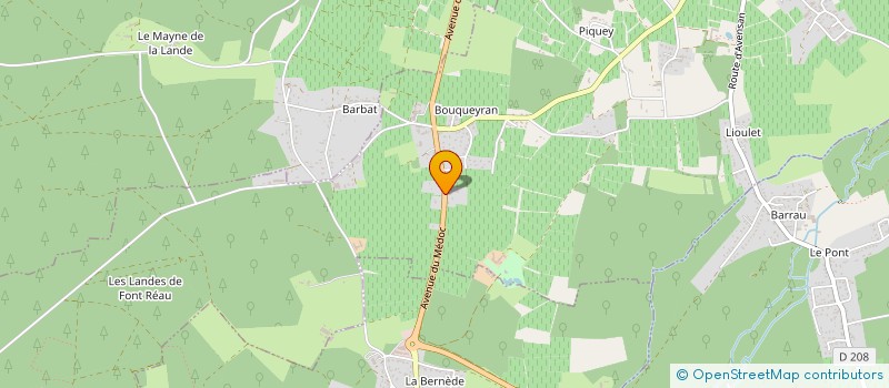 localisation de l'entreprise MONSIEUR MOHAMED JARRAR  MOULIS-EN-MEDOC