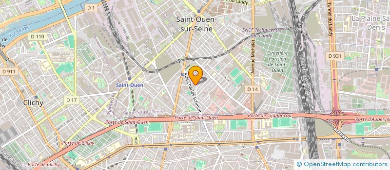 localisation de l'entreprise MONSIEUR MOHAMED JEMAI  SAINT-OUEN-SUR-SEINE