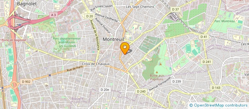 localisation de l'entreprise MONSIEUR MOHAMED JERBI à MONTREUIL
