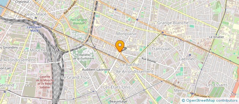 localisation de l'entreprise MONSIEUR MOHAMED-JESSIM MRHIZER  LYON 8EME