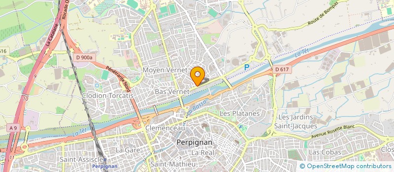 localisation de l'entreprise MONSIEUR MOHAMED JOUTI  PERPIGNAN