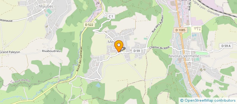 localisation de l'entreprise MONSIEUR MOHAMED KABA  MEYRIE