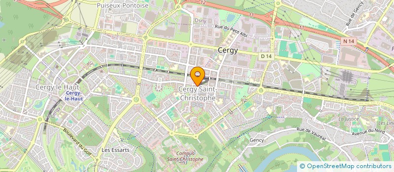 localisation de l'entreprise MONSIEUR MOHAMED KAMAGATE  CERGY