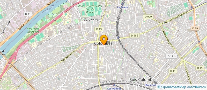 localisation de l'entreprise MONSIEUR MOHAMED KAMARA à COLOMBES
