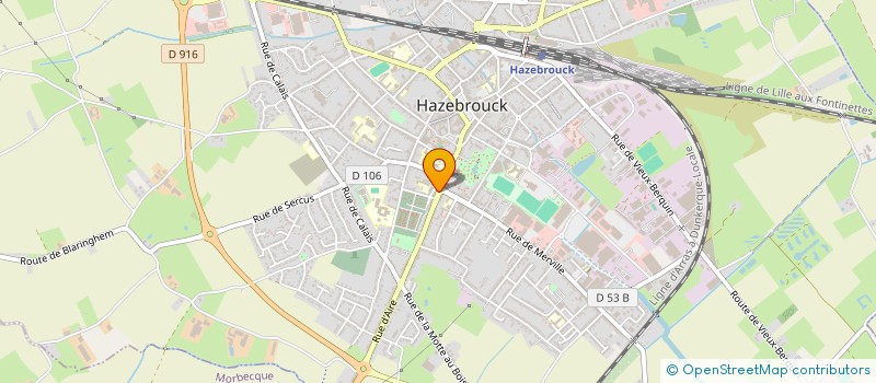 localisation de l'entreprise MONSIEUR MOHAMED KANE  HAZEBROUCK