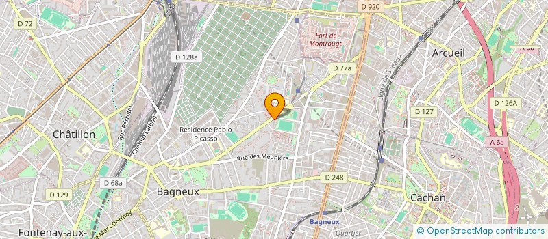 localisation de l'entreprise MONSIEUR MOHAMED KANOUTE à BAGNEUX