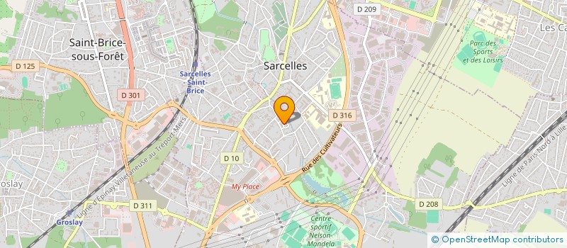 localisation de l'entreprise MONSIEUR MOHAMED KARIM  SARCELLES