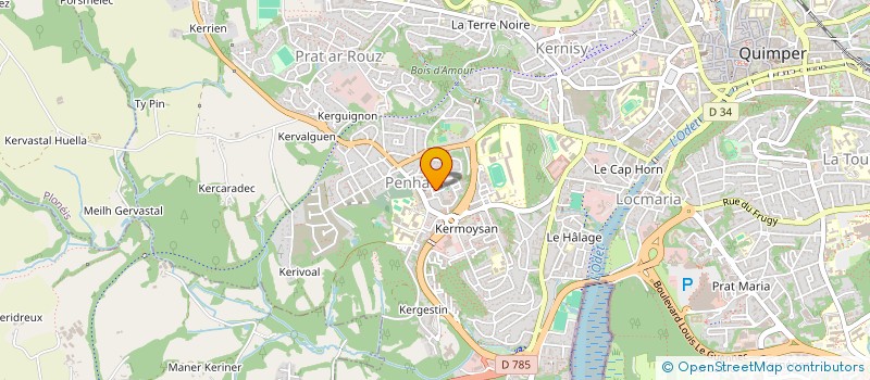 localisation de l'entreprise MONSIEUR MOHAMED-KARIM BEN MAHMOUD  QUIMPER