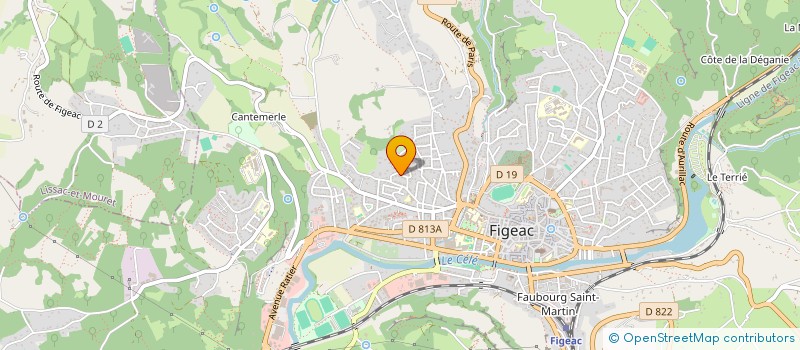 localisation de l'entreprise MONSIEUR MOHAMED KARIM EL OULA  FIGEAC