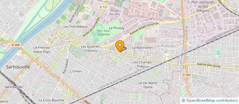 localisation de l'entreprise MONSIEUR MOHAMED KCHIRA à SARTROUVILLE