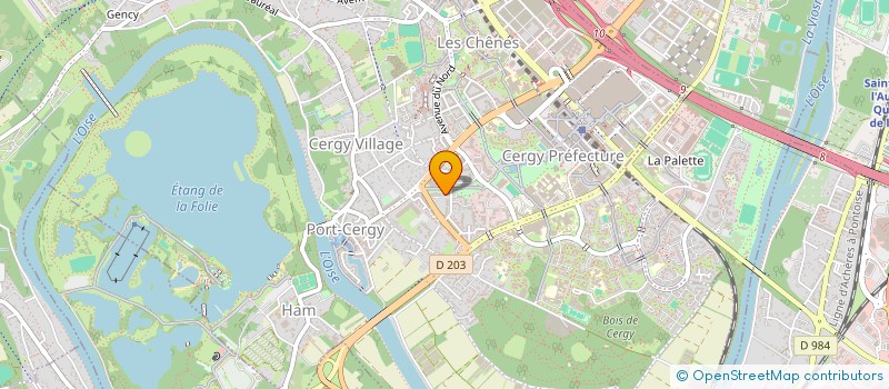 localisation de l'entreprise MONSIEUR MOHAMED KELAIAIA  CERGY