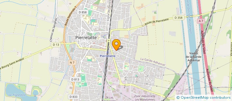 localisation de l'entreprise MONSIEUR MOHAMED KELLOUCHI  PIERRELATTE