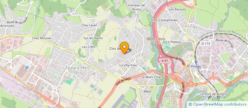 localisation de l'entreprise MONSIEUR MOHAMED KENNOUCHE  EPAGNY METZ-TESSY