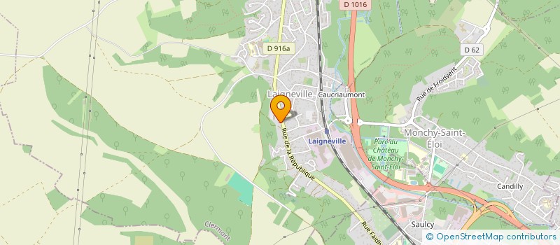 localisation de l'entreprise MONSIEUR MOHAMED KERCHAOUI  LAIGNEVILLE