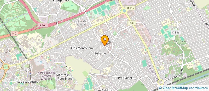 localisation de l'entreprise MONSIEUR MOHAMED KERMICHE à VILLEPINTE