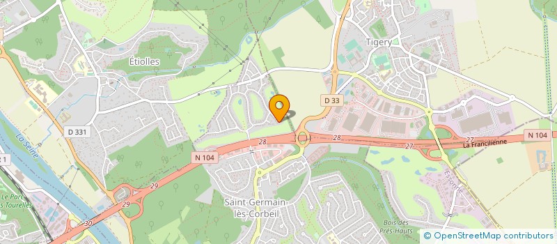 localisation de l'entreprise MONSIEUR MOHAMED KERMICHE  SAINT-GERMAIN-LES-CORBEIL