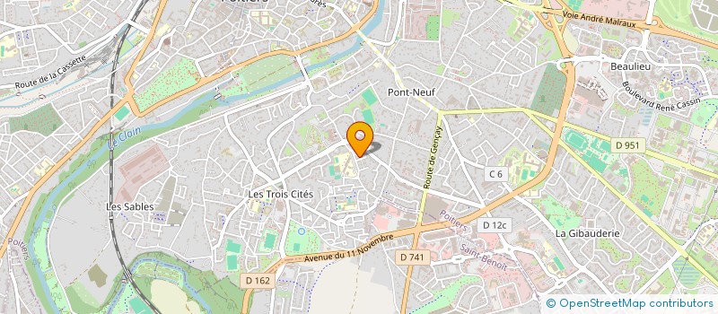 localisation de l'entreprise MONSIEUR MOHAMED KERROUMI  POITIERS