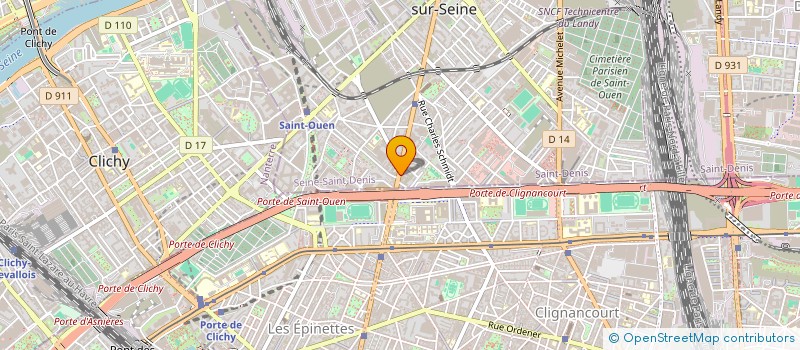 localisation de l'entreprise MONSIEUR MOHAMED KHADHRA à SAINT-OUEN-SUR-SEINE
