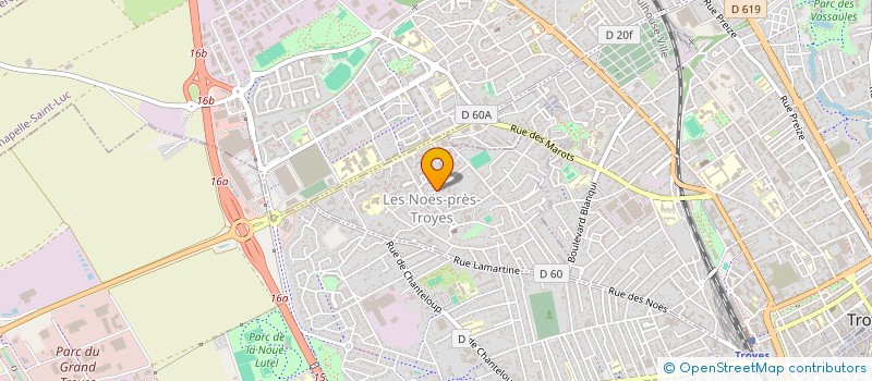 localisation de l'entreprise MONSIEUR MOHAMED KHALDI  LES NOES-PRES-TROYES