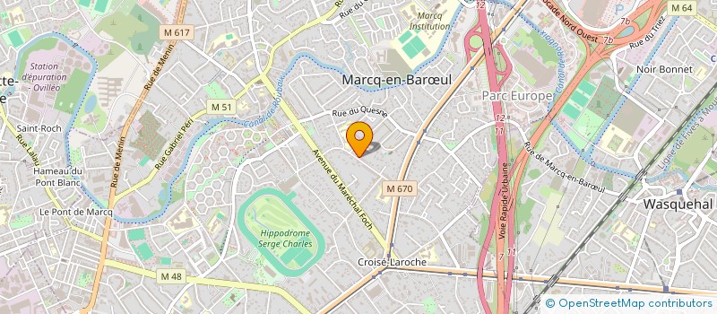 localisation de l'entreprise MONSIEUR MOHAMED KHALFIOUI à MARCQ-EN-BARŒUL