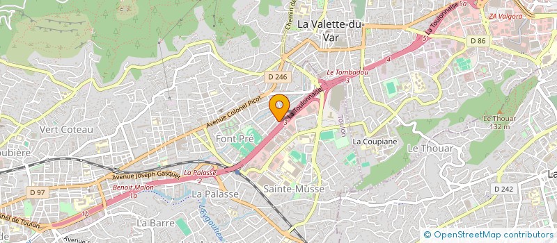 localisation de l'entreprise MONSIEUR MOHAMED KHEMIRI  TOULON