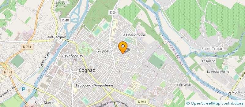 localisation de l'entreprise MONSIEUR MOHAMED KHOULLOU à COGNAC