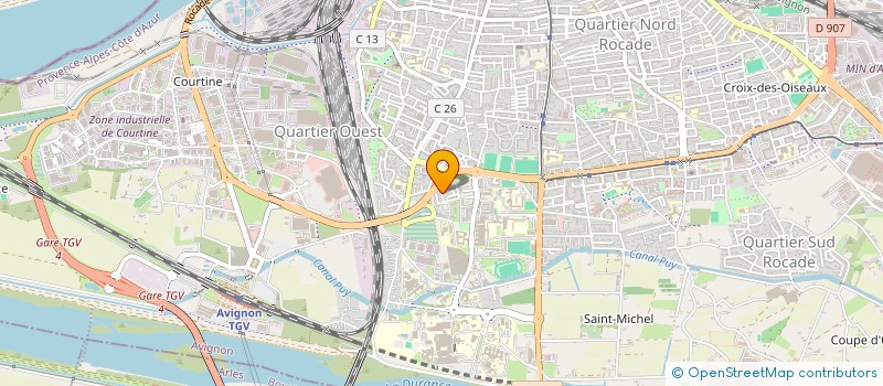 localisation de l'entreprise MONSIEUR MOHAMED KHRIS  AVIGNON