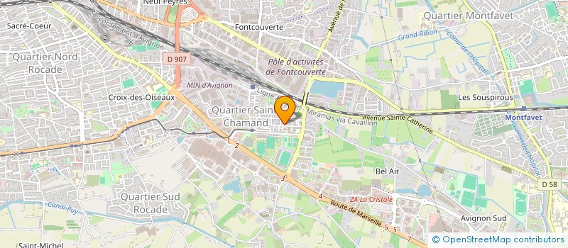 localisation de l'entreprise MONSIEUR MOHAMED KIBOU  AVIGNON