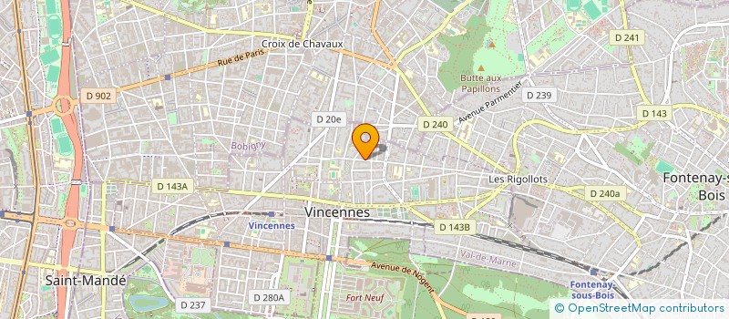 localisation de l'entreprise MONSIEUR MOHAMED KIOUS  VINCENNES