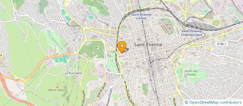 localisation de l'entreprise MONSIEUR MOHAMED KONATE  SAINT-ETIENNE