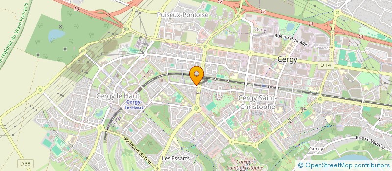 localisation de l'entreprise MONSIEUR MOHAMED KONATE  CERGY