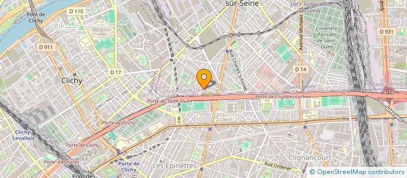 localisation de l'entreprise MONSIEUR MOHAMED KOUAHLA  SAINT-OUEN-SUR-SEINE