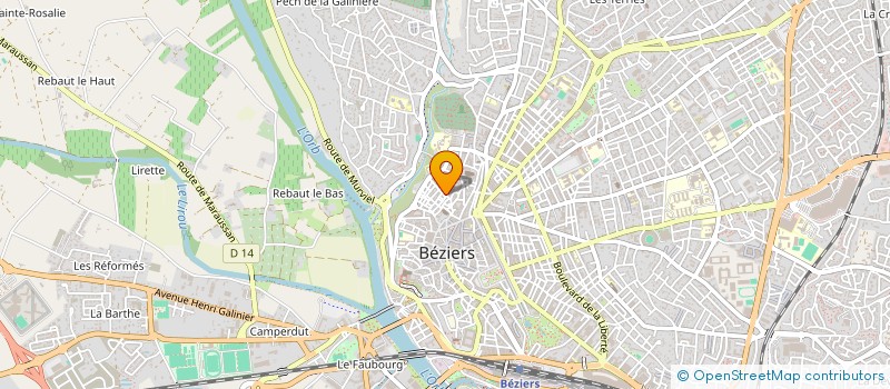 localisation de l'entreprise MONSIEUR MOHAMED KOUCHARI  BEZIERS