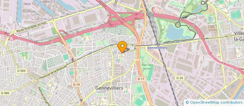 localisation de l'entreprise MONSIEUR MOHAMED KRID à GENNEVILLIERS