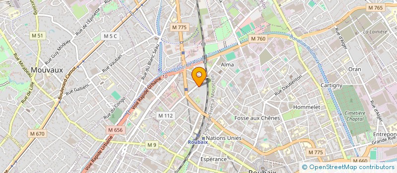 localisation de l'entreprise MONSIEUR MOHAMED LABECHE  ROUBAIX