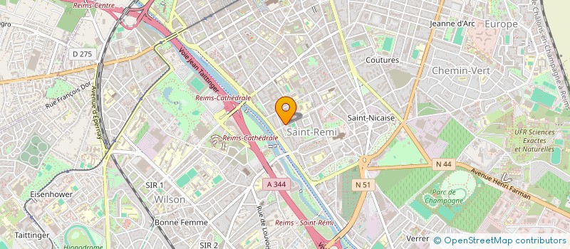 localisation de l'entreprise MONSIEUR MOHAMED LABYED à REIMS