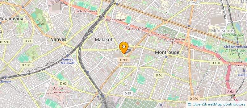 localisation de l'entreprise MONSIEUR MOHAMED LACHHEB  MALAKOFF