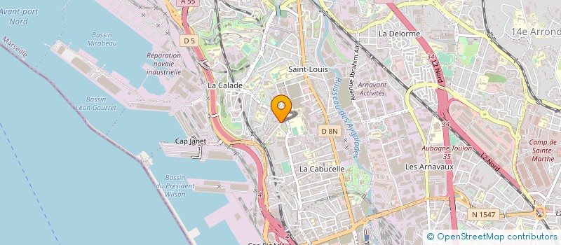 localisation de l'entreprise MONSIEUR MOHAMED LADJOUZE à MARSEILLE