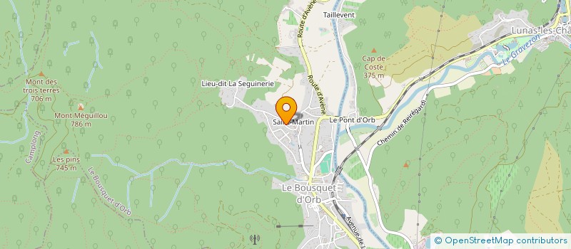 localisation de l'entreprise MONSIEUR MOHAMED LAGGOUN  LE BOUSQUET-D'ORB