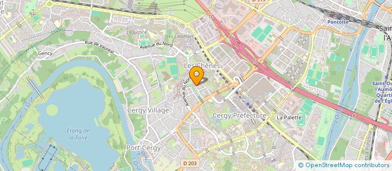 localisation de l'entreprise MONSIEUR MOHAMED LAGRAA  CERGY