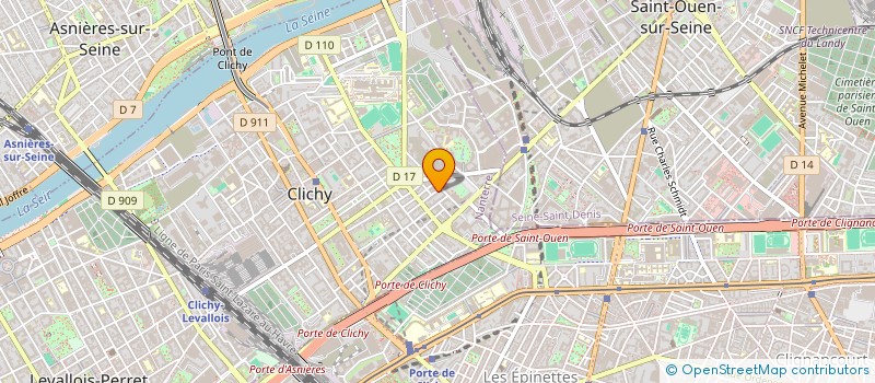 localisation de l'entreprise MONSIEUR MOHAMED LAID KOUIDER à CLICHY