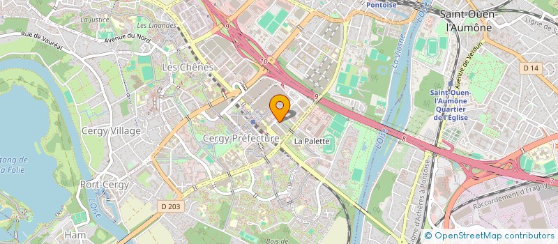 localisation de l'entreprise MONSIEUR MOHAMED LAKHIAR  PONTOISE