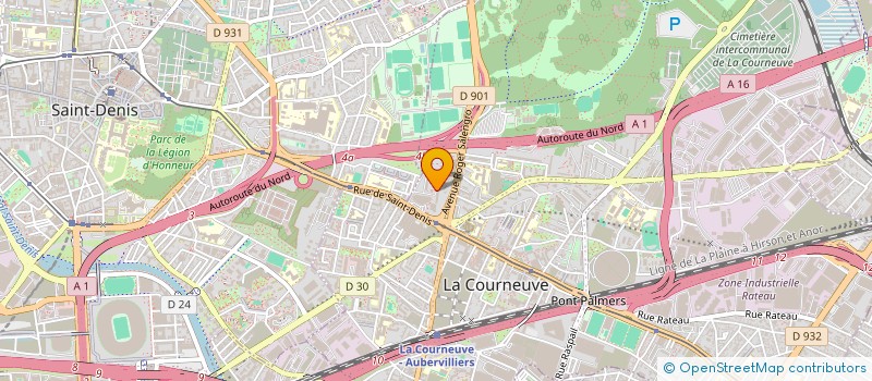 localisation de l'entreprise MONSIEUR MOHAMED LALIMI à LA COURNEUVE