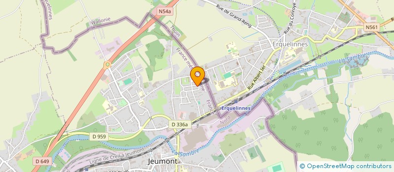 localisation de l'entreprise MONSIEUR MOHAMED LAMARA  JEUMONT