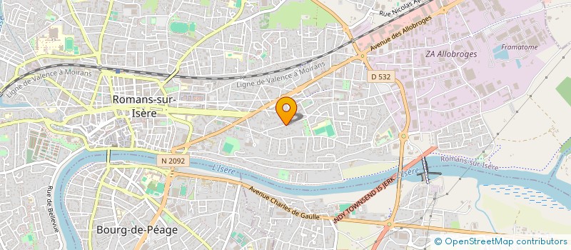 localisation de l'entreprise MONSIEUR MOHAMED LAMHAMEDI  ROMANS-SUR-ISERE