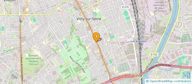localisation de l'entreprise MONSIEUR MOHAMED LAMINE BOLOGHINE à VITRY-SUR-SEINE