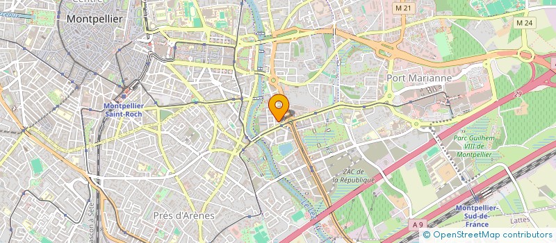 localisation de l'entreprise MONSIEUR MOHAMED-LAMINE CAMARA à MONTPELLIER