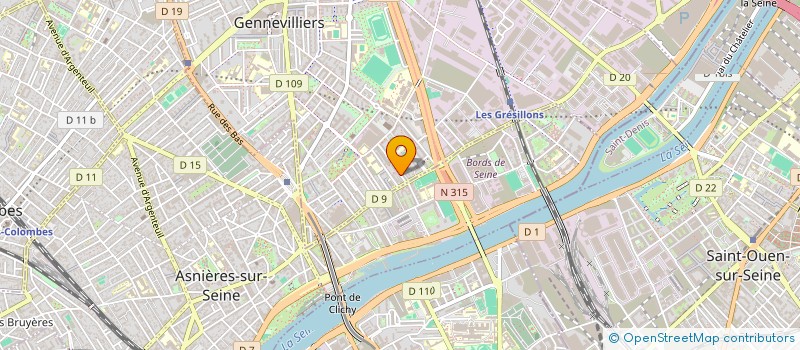 localisation de l'entreprise MONSIEUR MOHAMED LAMINE DIABY  GENNEVILLIERS