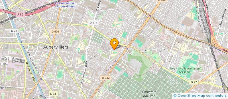 localisation de l'entreprise MONSIEUR MOHAMED-LAMINE DIABY  AUBERVILLIERS