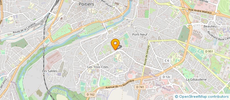 localisation de l'entreprise MONSIEUR MOHAMED LAMINE DRAME  POITIERS